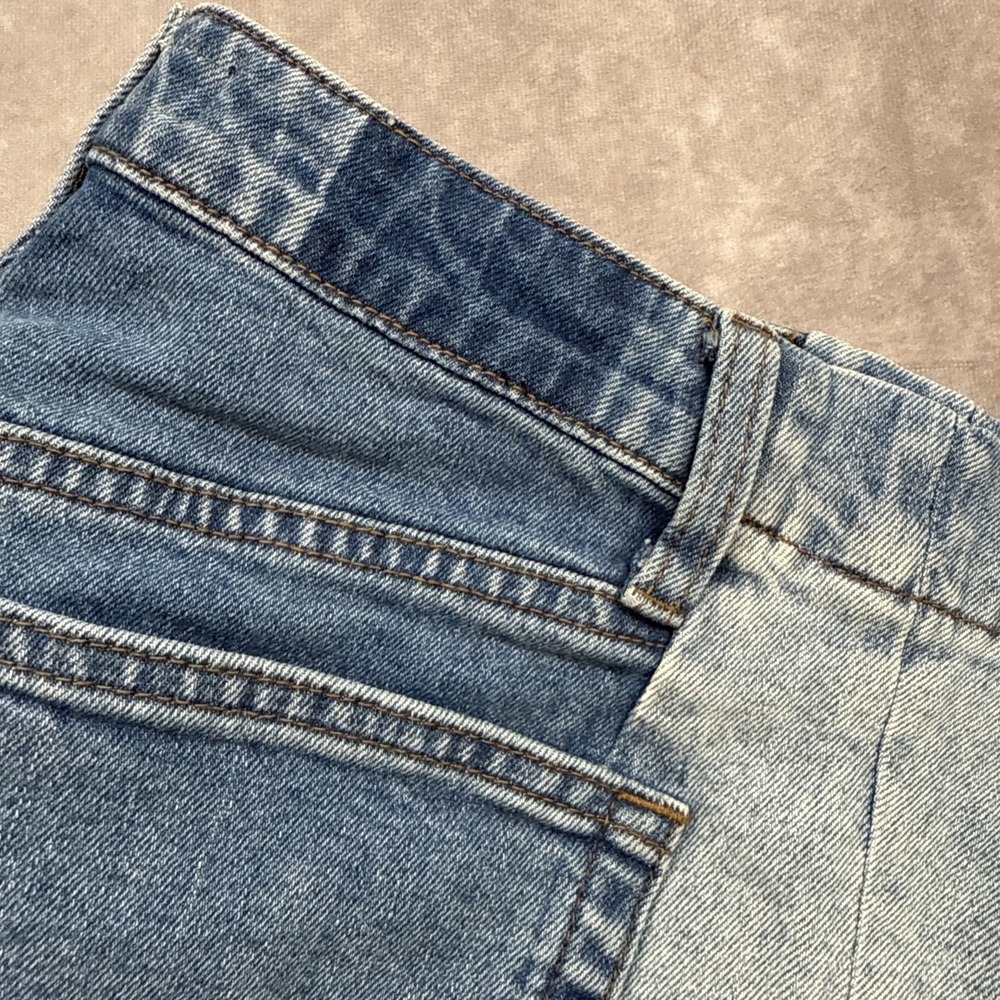 Kut  NWT Women's Sz 0 Shorts High Rise‎ Jane Cut Off Two Tone Denim Summer Beach - Picture 13 of 16